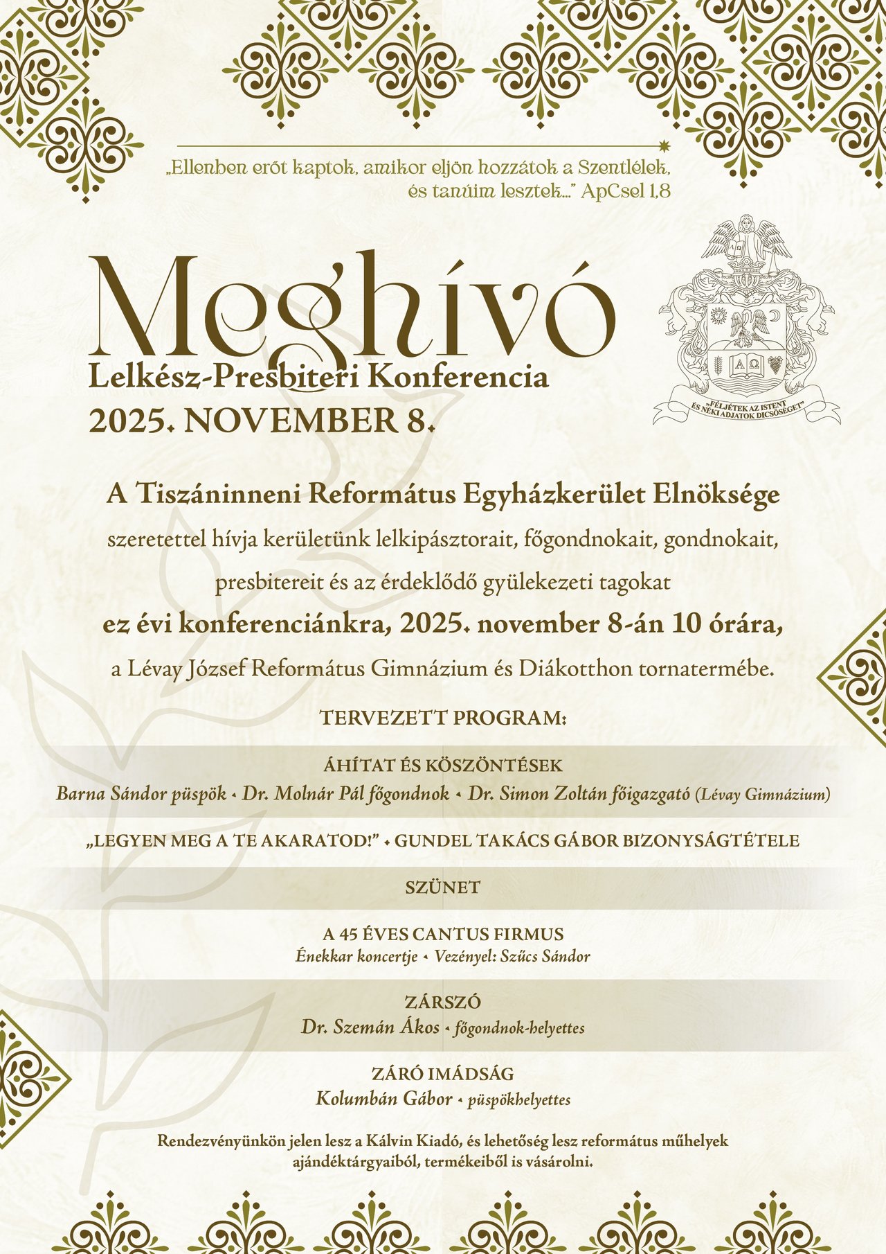 Lelkész_Presbiteri_Konferencia_meghívó
