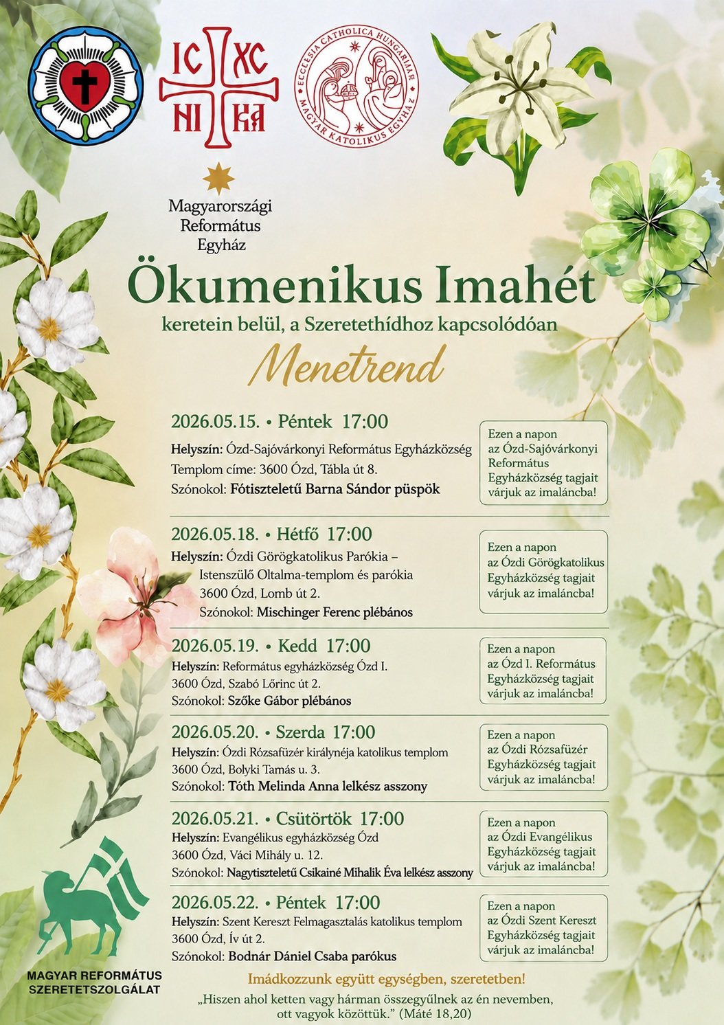 Ökömenikus imahét (1)