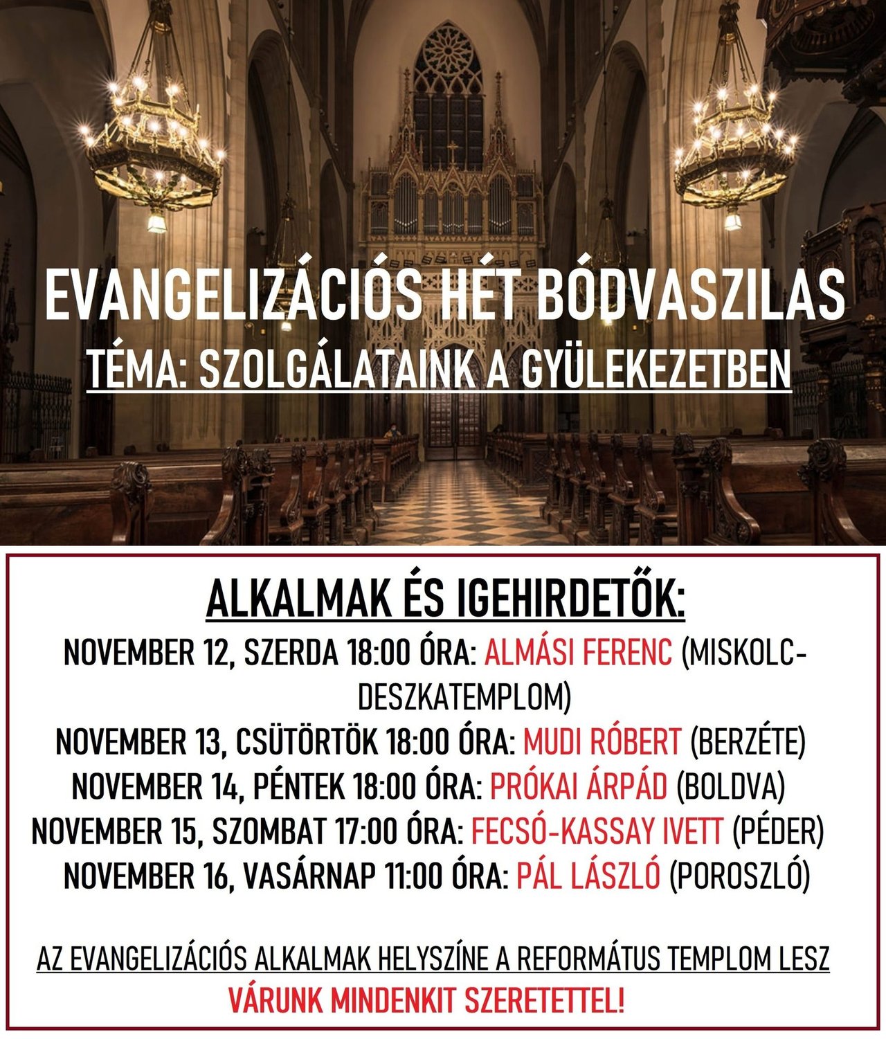 evangelizációs hét 2025